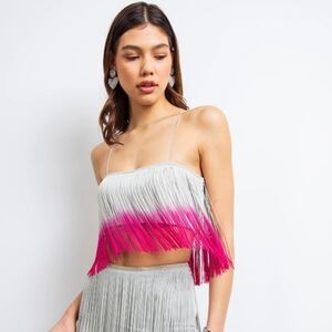 Lisa Maree Sleeping Beauty Fringe top size XS NWT